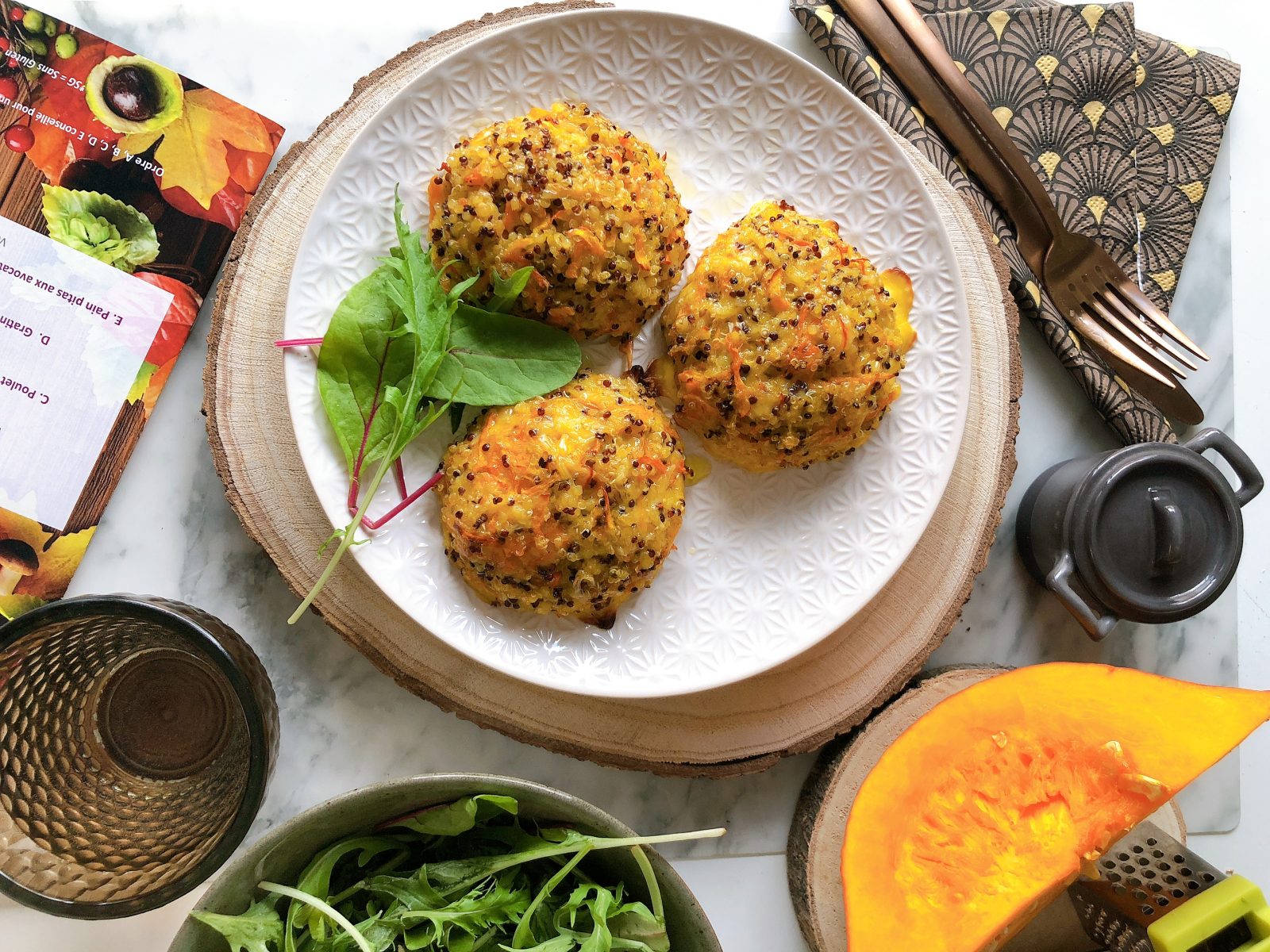 Recette De Galettes De Quinoa Et De Potimarron M Che Bio A La Une